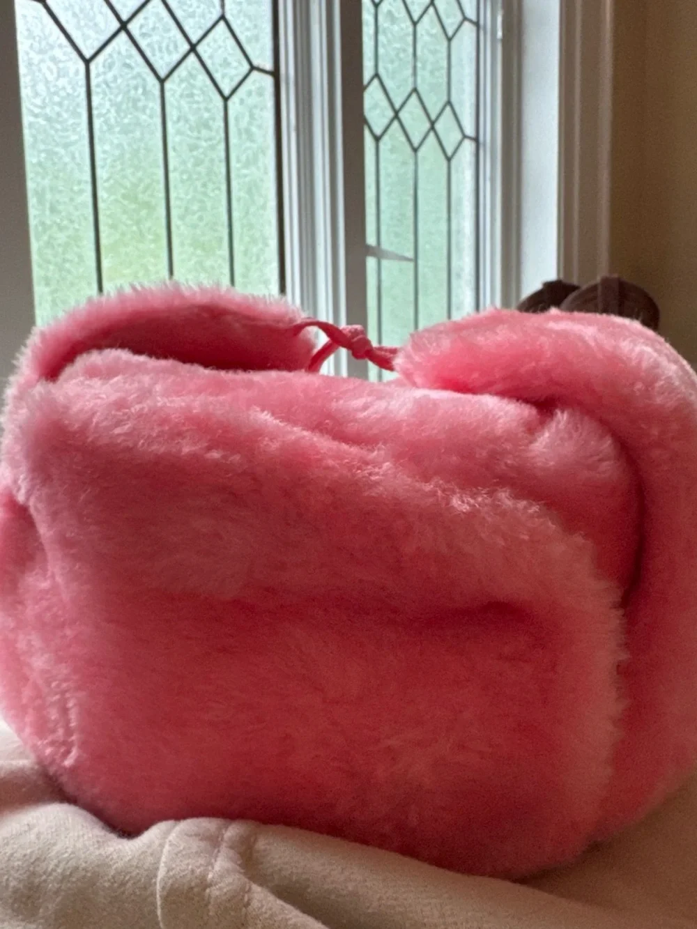 Original Ushanka Pink Faux Fur Hat by LilPeep